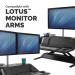 Fellowes Lotus DX SitStand Workstation Black 8081001 BB73081