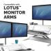Fellowes Lotus DX SitStand Workstation White 8081101 BB73082
