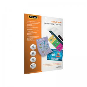 Fellowes Admire A3 Laminating Pouches Matte Pack of 25 5602201 BB73088