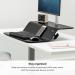 Fellowes Lotus SitStand Workstation Single Screen Black 8081701 BB73582