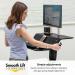 Fellowes Lotus SitStand Workstation Single Screen Black 8081701 BB73582