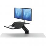 Fellowes Lotus RT Sit/Stand Workstation Dual Screen Black 8081601 BB73583