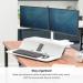 Fellowes Lotus SitStand Workstation Dual Screen White 8081601 BB73704
