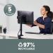 Fellowes Reflex Single Monitor Arm 8502501 BB74847