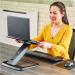 Fellowes Hana Laptop Support Height Adjustable 230V USB Black 8064301 BB75146
