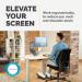 Fellowes Clarity Adjustable Monitor Riser Clear Acrylic 9731101 BB75270
