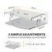 Fellowes Clarity Adjustable Monitor Riser Clear Acrylic 9731101 BB75270
