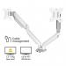 Fellowes Platinum Series Dual Monitor Arm White 8056301 BB76420