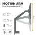 Fellowes Platinum Series Single Monitor Arm Silver 8056401 BB76421