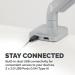 Fellowes Platinum Series Single Monitor Arm Silver 8056401 BB76421