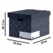 Bankers Box Decor Storage Box Urban Midnight Blue (Pack of 5) 4482801 BB76831