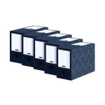 Bankers Box Decor 150mm Transfer File Midnight Blue/Grey (Pack of 5) 4483001 BB76833