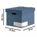 Bankers Box Decor Storage Box Urban Slate Blue (Pack of 5) 4483701 BB76836