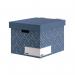 Bankers Box Decor Storage Box Urban Slate Blue (Pack of 5) 4483701 BB76836