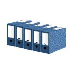 Bankers Box Decor 100mm Transfer File Blue (Pack of 5) 4483801 BB76837