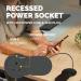 Fellowes Power Spot Type G UKIE 1 Socket and 1 USB C Port Black 100136977 BB80632