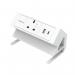 Fellowes Power Desk Type G UKIE 1 Socket 1 USB-A + 1 USB-C Port White 100137171 BB80670