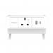 Fellowes Power Desk Type G UKIE 1 Socket 1 USB-A + 1 USB-C Port White 100137171 BB80670