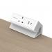 Fellowes Power Desk Type G UKIE 1 Socket 1 USB-A + 1 USB-C Port White 100137171 BB80670