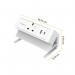 Fellowes Power Desk Type G UKIE 1 Socket 1 USB-A + 1 USB-C Port White 100137171 BB80670
