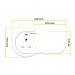 Fellowes Power Spot With 1 X Power Socket 230V + 1 Usb C 30W White BB80675