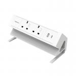 Fellowes Power Desk 2 Type G UKIE 2 Sockets 1 USB-A + 1 USB-C Port White 100137181 BB80680
