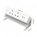 Fellowes Power Desk 2 Type G UKIE 2 Sockets 1 USB-A + 1 USB-C Port White 100137181 BB80680