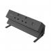 Fellowes Power Desk 2 Type G UKIE 2 Sockets 1 USB-A + 1 USB-C Port Black 100136987 BB80686