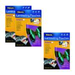 Fellowes A3 Laminating Pouch 160 Mic Get 3 Packs for the Price of 2 (Pack of 200+100) BB810552 BB810552