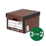 Fellowes Bankers Box Premium Presto Woodgrain (Pack of 30) 3 For 2 BB810620