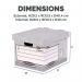 Bankers Box Storage Box Standard Grey (Pack of 10) 00810-FF BB88537