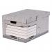 Fellowes Bankers Box System Flip Top Storage Box Grey (Pack of 10) 01815 BB88539