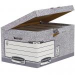 Fellowes Bankers Box System Flip Top Storage Box Grey (Pack of 10) 01815 BB88539