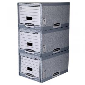 Bankers Box System Storage Drawer GreyWhite (Pack of 5) 01820 BB88541