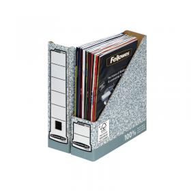 Bankers Box Prem Magazine File GreyWhite (Pack of 10) 186004 BB88551
