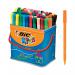 Bic Kids Visa Felt Pens Fine Tip Assorted (Pack of 84) 829013 BC00023