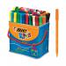 Bic Kids Visa Felt Tip Pens Fine Tip Assorted (Pack of 84) 829013 BC00023