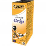 Bic Orange Cristal Grip Ballpoint Pen Black (Pack of 20) 811925 BC00901