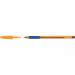 Bic Orange Cristal Grip Ballpoint Pen Blue (Pack of 20) 811926 BC00902