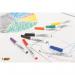 Bic Velleda 1741 Drywipe Marker Assorted (Pack of 4) 1199001744 BC01744