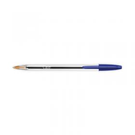 Bic Cristal Ballpoint Pen Medium Blue (Pack of 50) 837360 BC10001