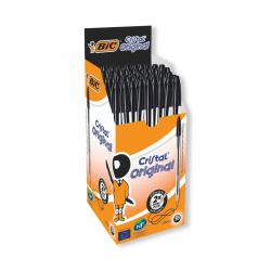 Bic Cristal Ballpoint Pen Medium Black Pack of 50 8373632 BC10002