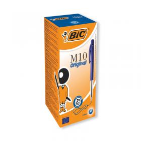 Bic M10 Clic Retractable Ballpoint Pen Medium Blue Pack of 50 1199190121 BC10061
