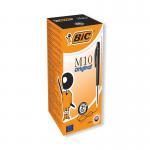 50 sleek black retractable ballpoint pens from Bic. The M10 Clic design offers smooth writing with the medium tip, making it a perfect addition to any office or classroom. Comes in a convenient pack of 50 so youll always have one at the ready.