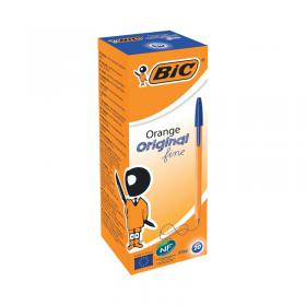 Bic Orange Fine Ballpoint Pen Blue (20 Pack) 1199110111 BC10111