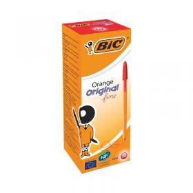 Bic Orange Fine Ballpoint Pen Red (Pack of 20) 1199110112 BC10112