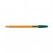 Bic Orange Fine Ballpoint Pen Green (Pack of 20) 1199110113 BC10113