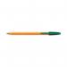 Bic Orange Fine Ballpoint Pen Green (Pack of 20) 1199110113 BC10113