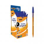 Bic Cristal Fine Ballpoint Pen Blue (50 Pack) 872730 BC13447