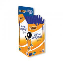Bic Cristal Fine Ballpoint Pen Blue (50 Pack) 872730 BC13447